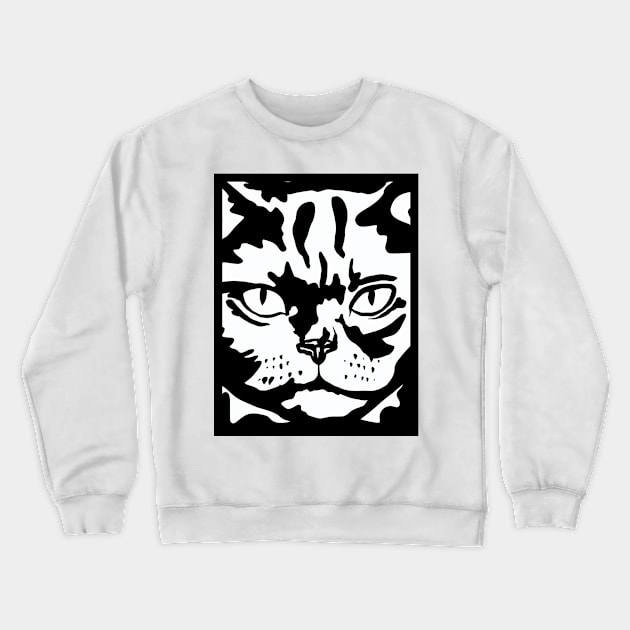 Serious Cat Crewneck Sweatshirt by LAPublicTees